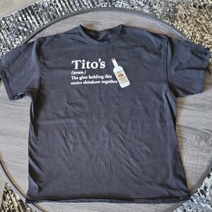 Tito's Black Graphic T-Shirt